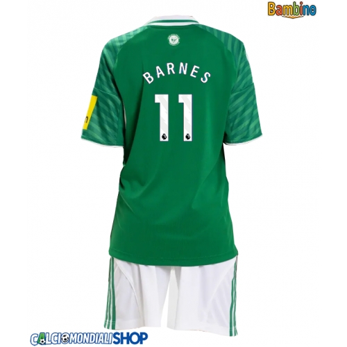 Maglie da calcio Newcastle United Harvey Barnes #11 Seconda Maglia Bambino 2025-26 Manica Corta + Pantaloni corti)